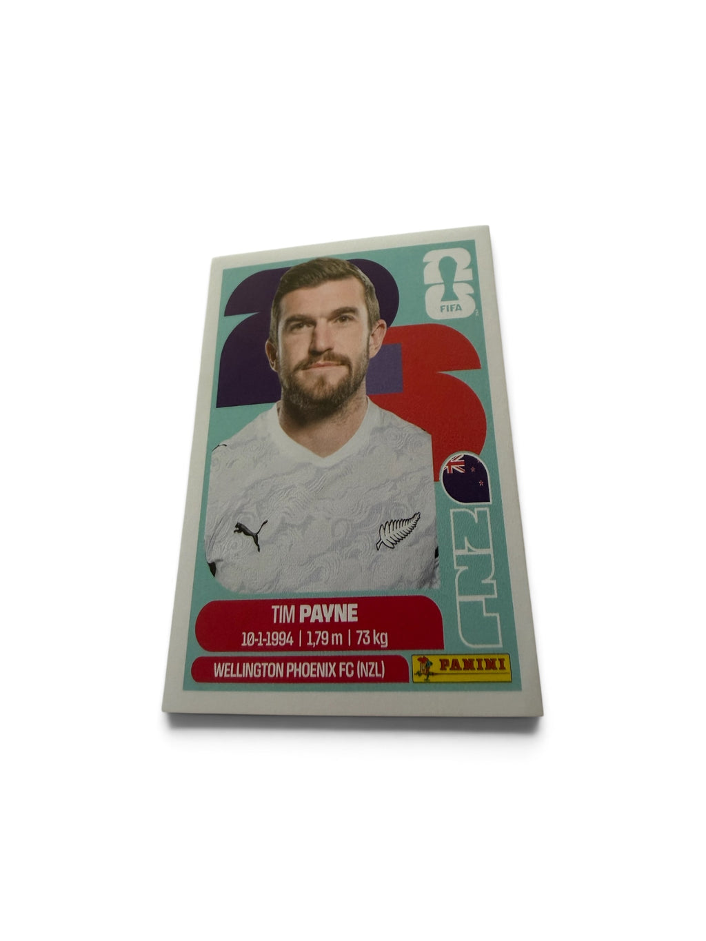 Tim Payne NZL6 New Zealand National Team | Panini FIFA World Cup 2026 Official Sticker | Wellington Phoenix FC