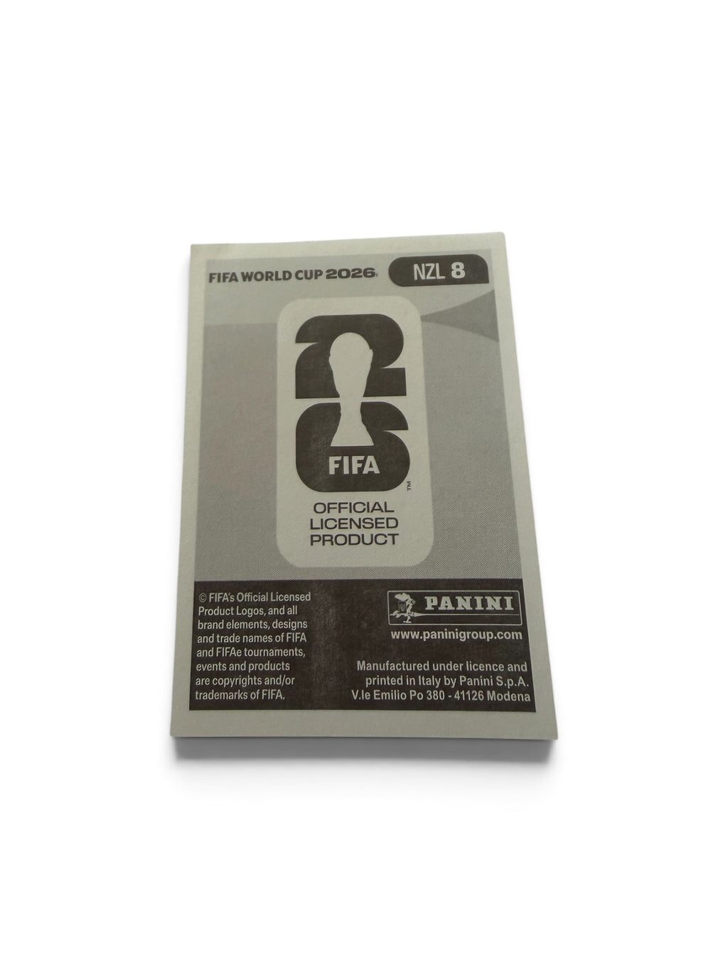 Francis De Vries NZL8 New Zealand National Team | Panini FIFA World Cup 2026 Official Sticker | Auckland FC
