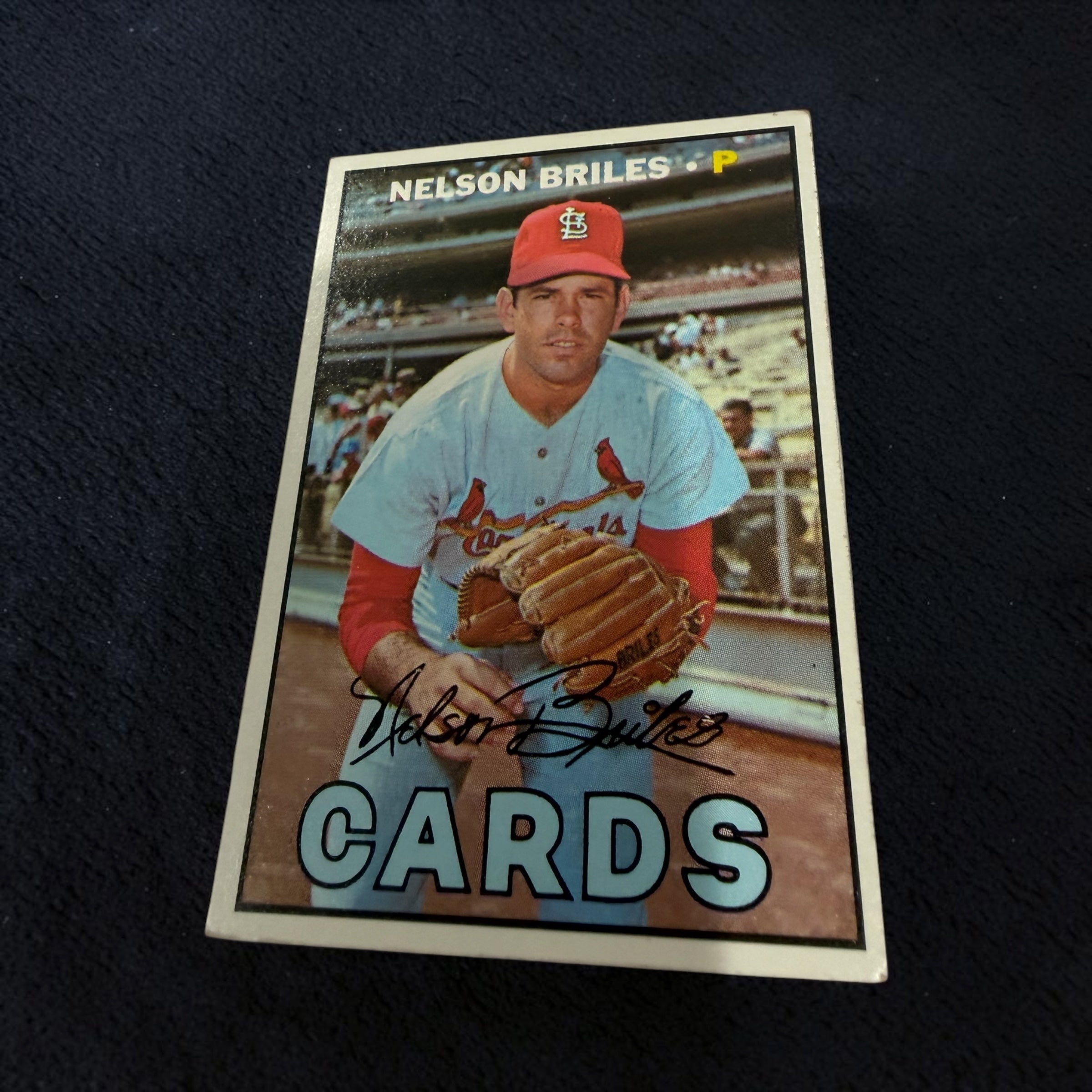 1967 Topps #404 Nelson Briles St. Louis Cardinals Vintage Baseball Card MLB Pitcher