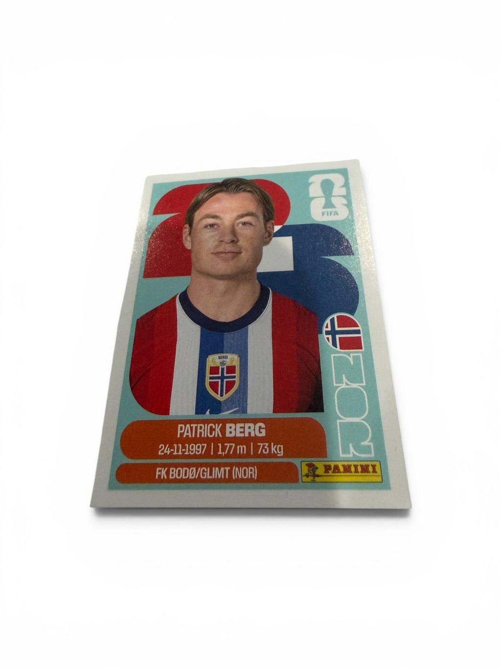 2026 Panini FIFA World Cup Patrick Berg NOR 14 Norway Official Soccer Sticker