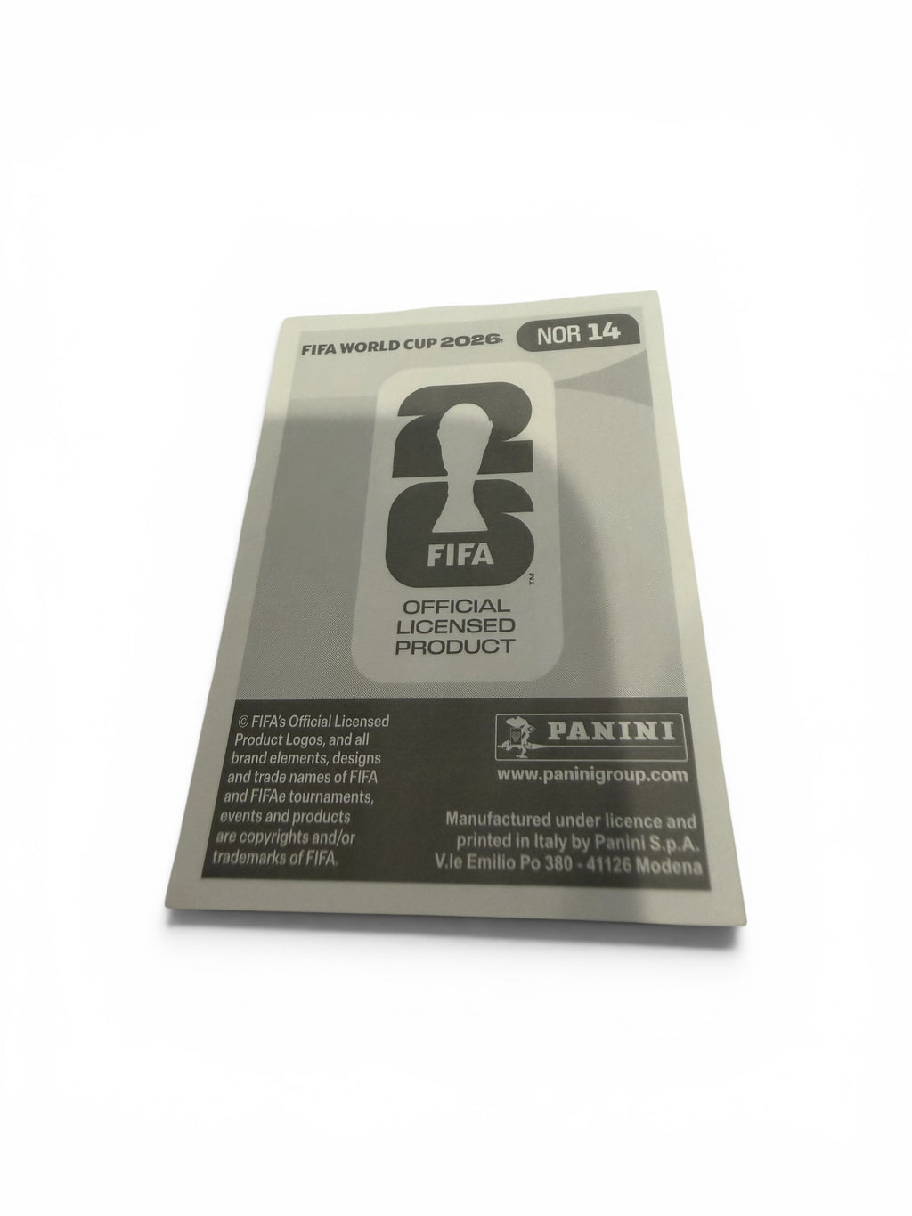 2026 Panini FIFA World Cup Patrick Berg NOR 14 Norway Official Soccer Sticker