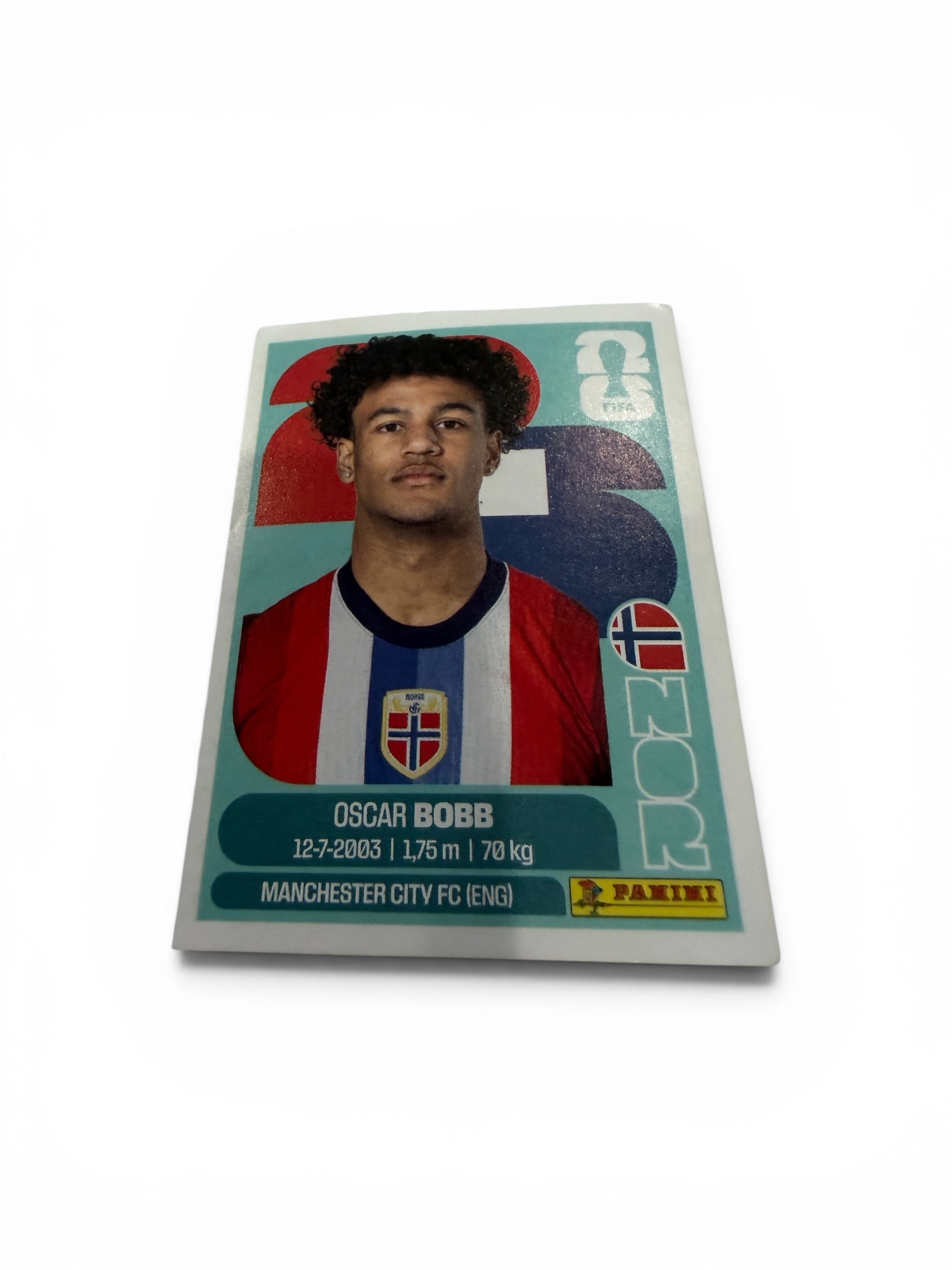 2026 Panini FIFA World Cup Oscar Bobb NOR 20 Norway Official Soccer Sticker