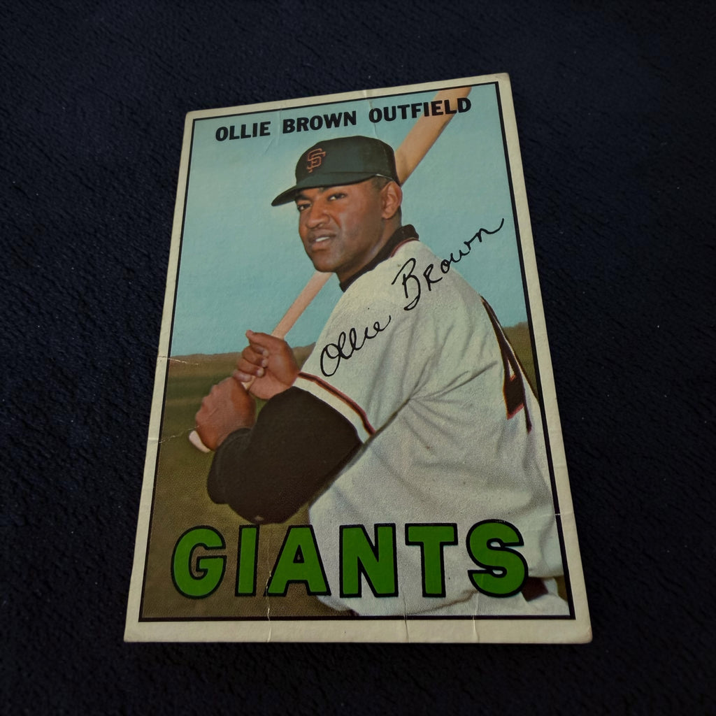 1967 Topps #83 Ollie Brown San Francisco Giants Vintage Baseball Card MLB