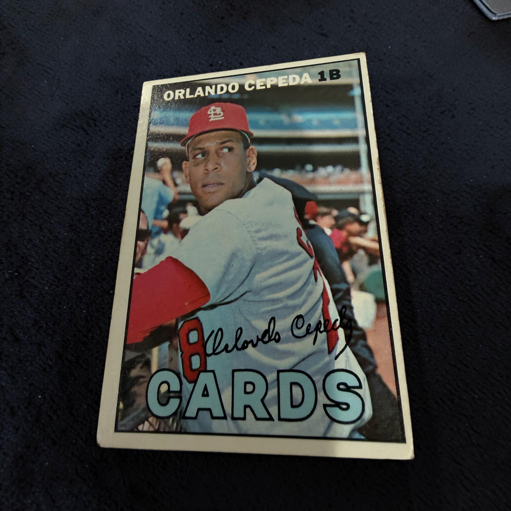 1967 Topps #20 Orlando Cepeda St. Louis Cardinals Vintage Baseball Card Hall of Famer 1B