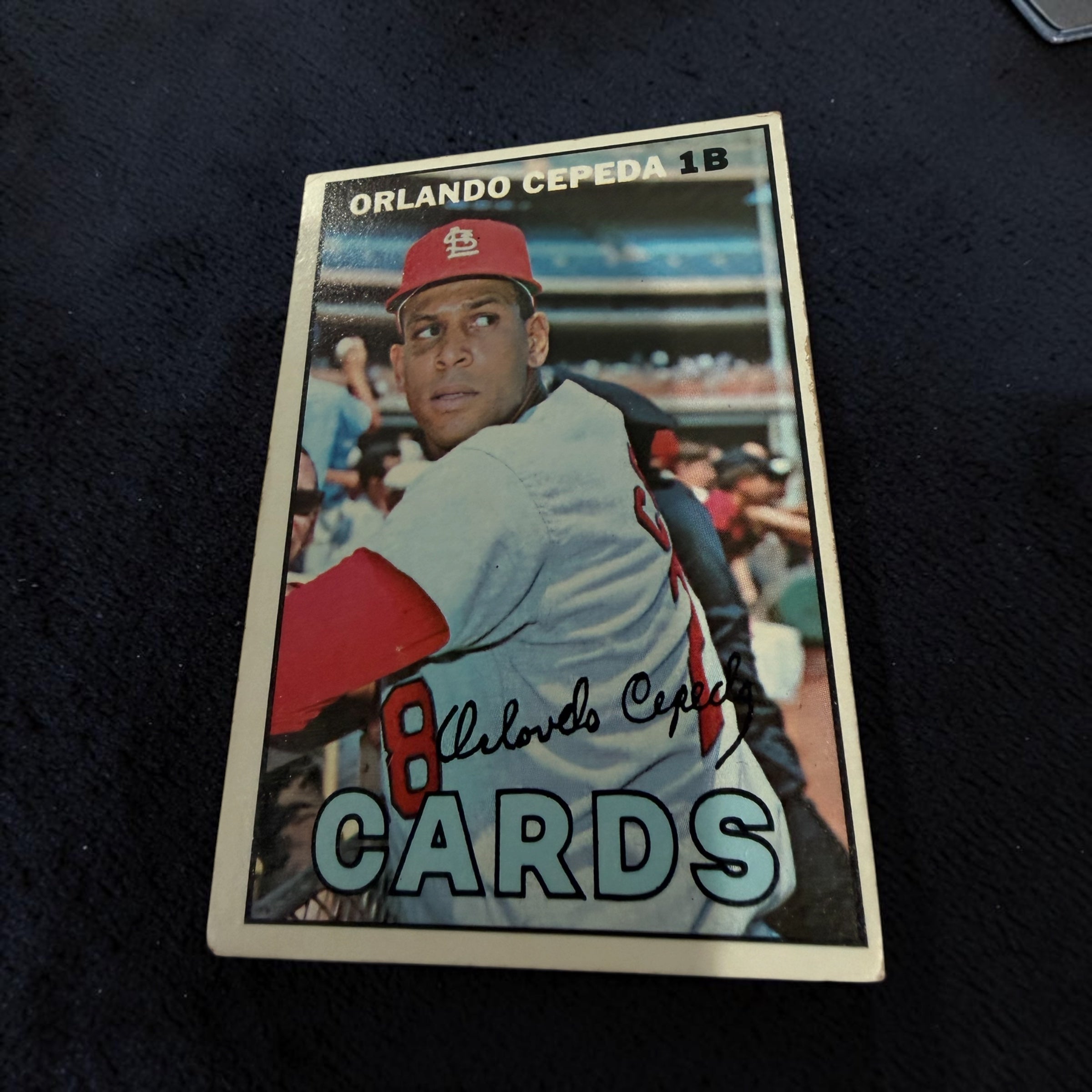 1967 Topps #20 Orlando Cepeda St. Louis Cardinals Vintage Baseball Card Hall of Famer 1B