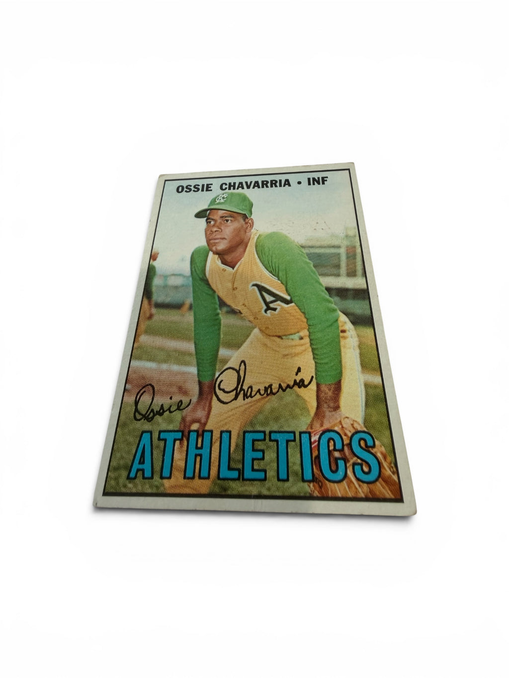 1967 Topps #344 Ossie Chavarria Kansas City Athletics Vintage Baseball Card Infielder