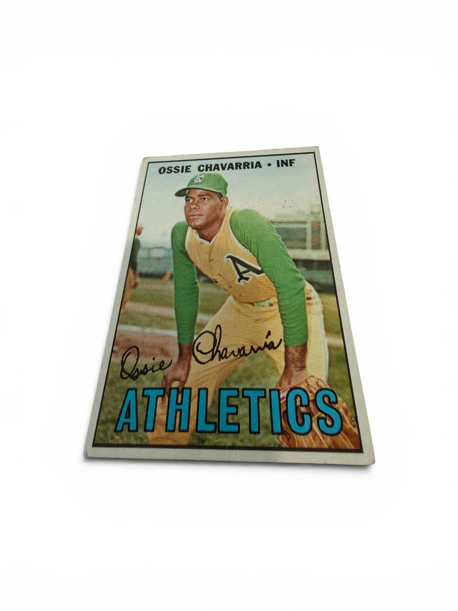 1967 Topps #344 Ossie Chavarria Kansas City Athletics Vintage Baseball Card Infielder