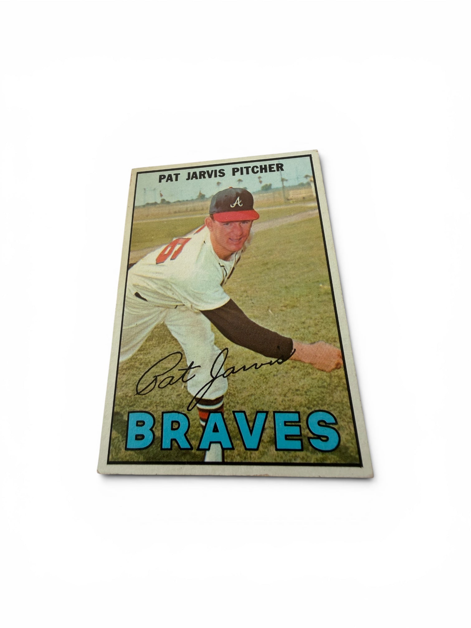 1967 Topps #57 Pat Jarvis Atlanta Braves Rookie Pitcher Vintage Baseball Card