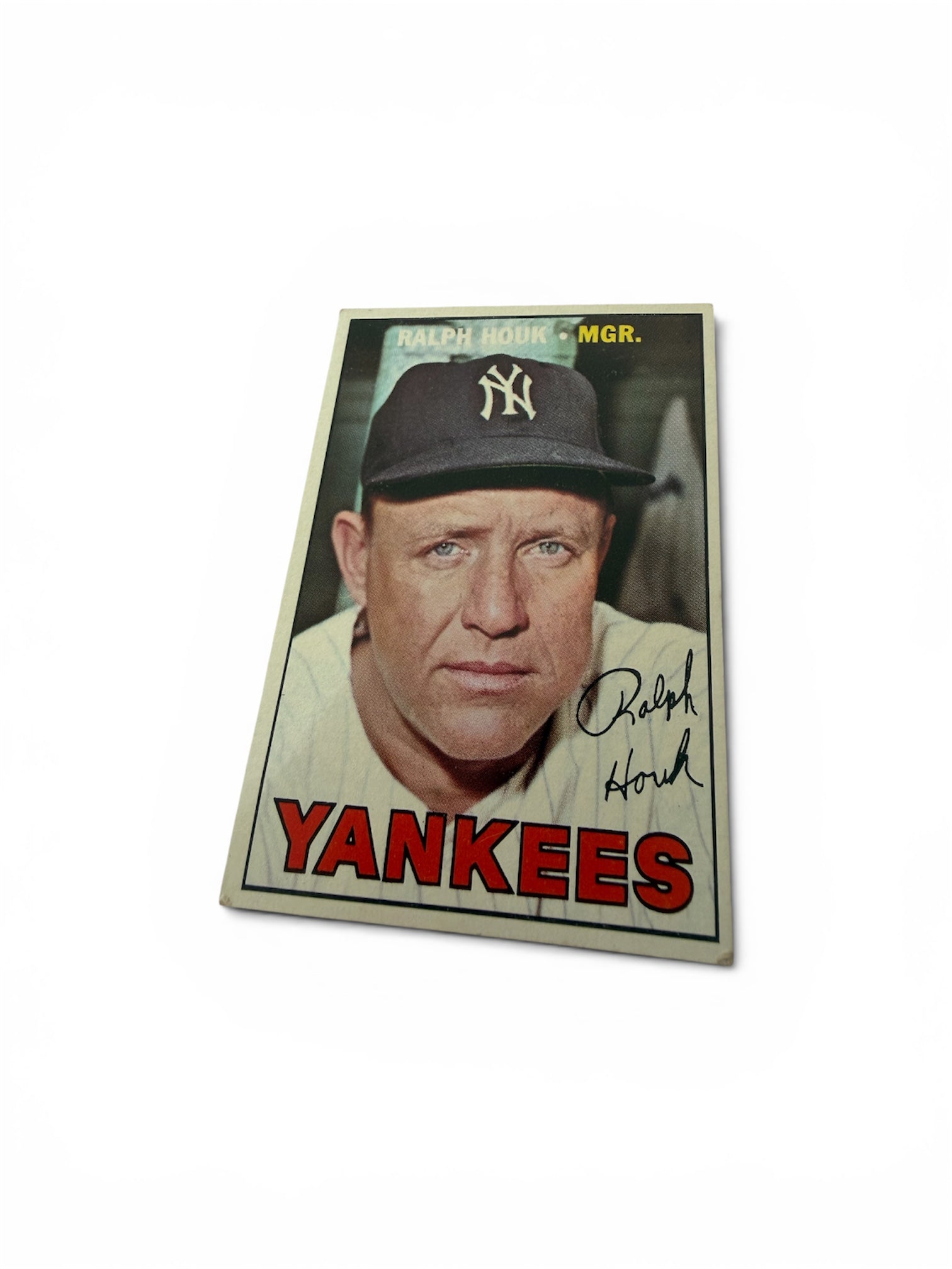 1967 Topps #468 Ralph Houk New York Yankees Manager Vintage Baseball Card