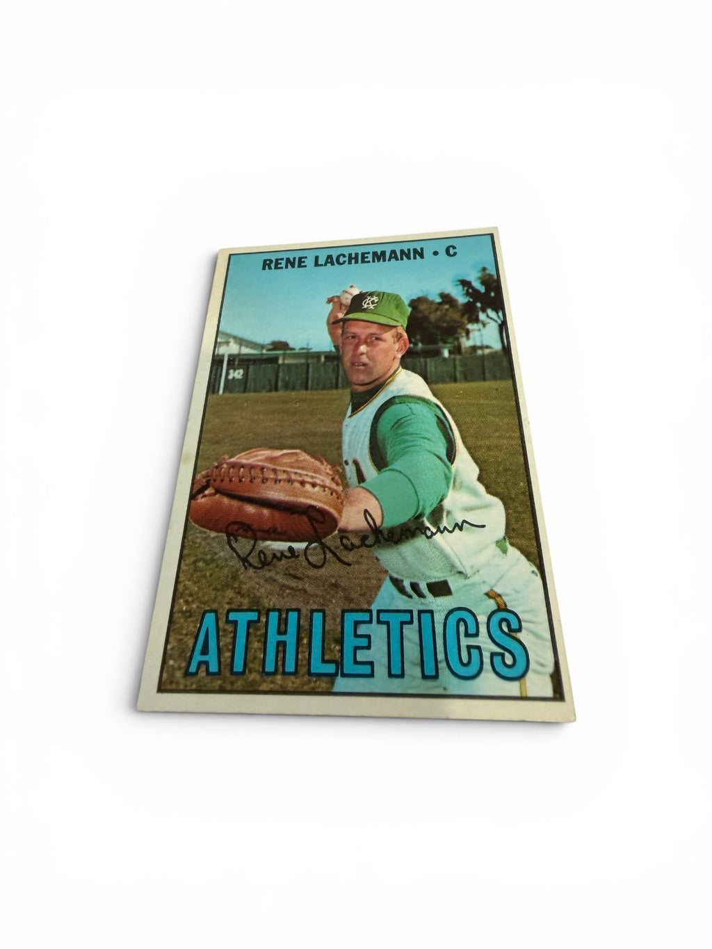 1967 Topps #471 Rene Lachemann Kansas City Athletics Vintage Baseball Card Catcher
