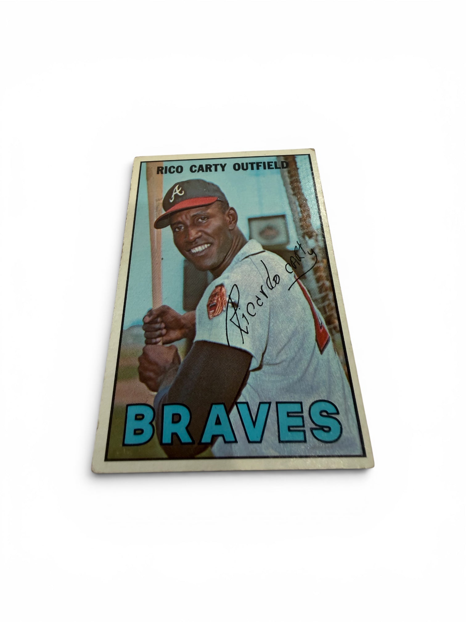 1967 Topps #35 Rico Carty Atlanta Braves Vintage Baseball Card MLB All-Star Outfielder