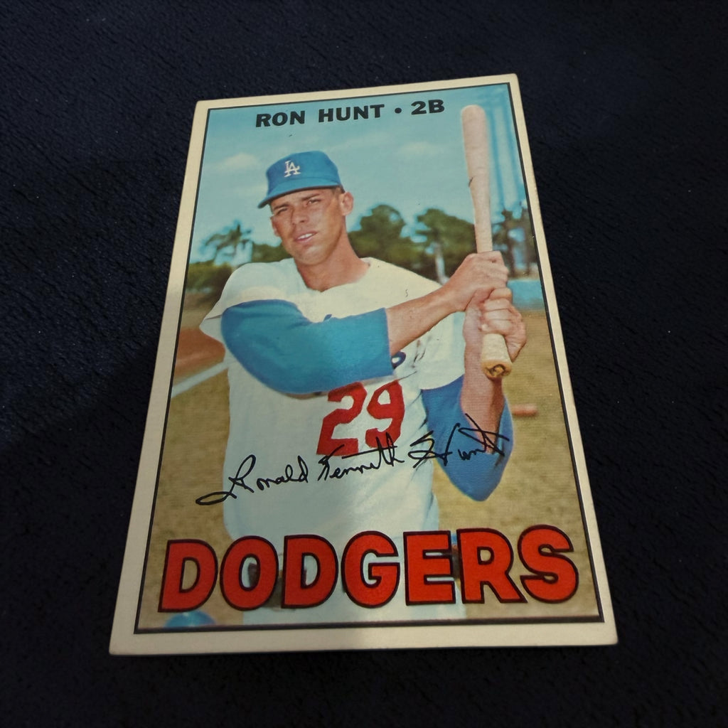 1967 Topps #525 Ron Hunt Los Angeles Dodgers Vintage Baseball Card Second Baseman