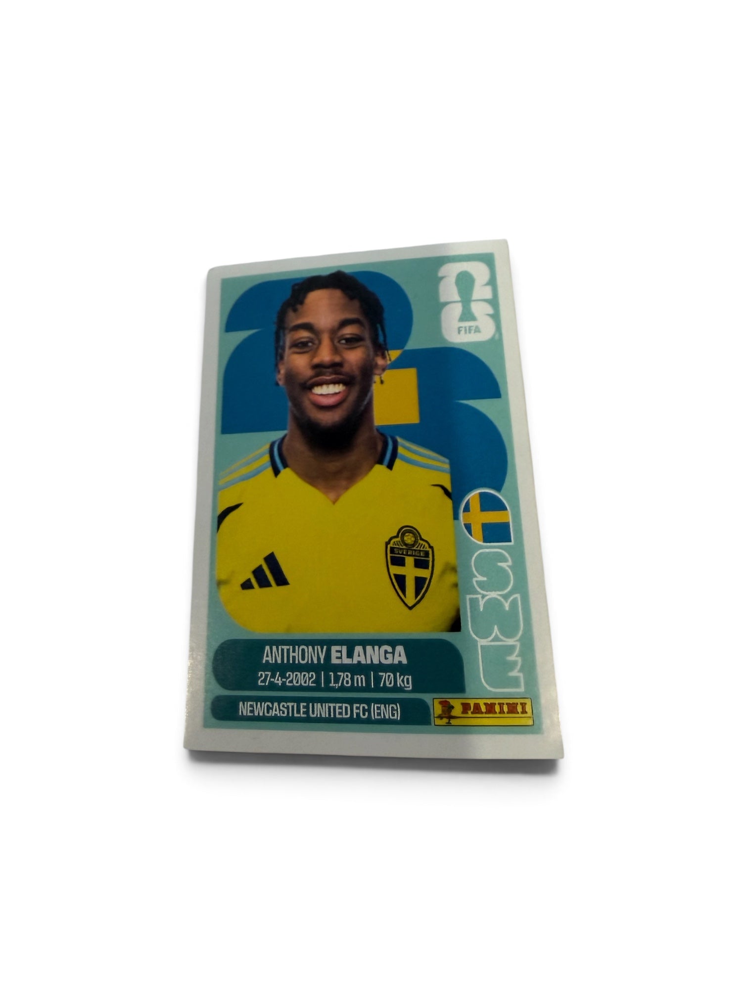 2026 Panini FIFA World Cup Anthony Elanga SWE18 Sweden Sticker – Newcastle United FC