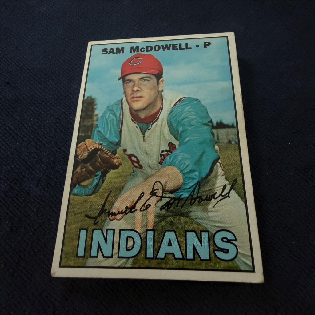 1967 Topps #295 Sam McDowell Cleveland Indians Vintage Baseball Card MLB Strikeout Leader