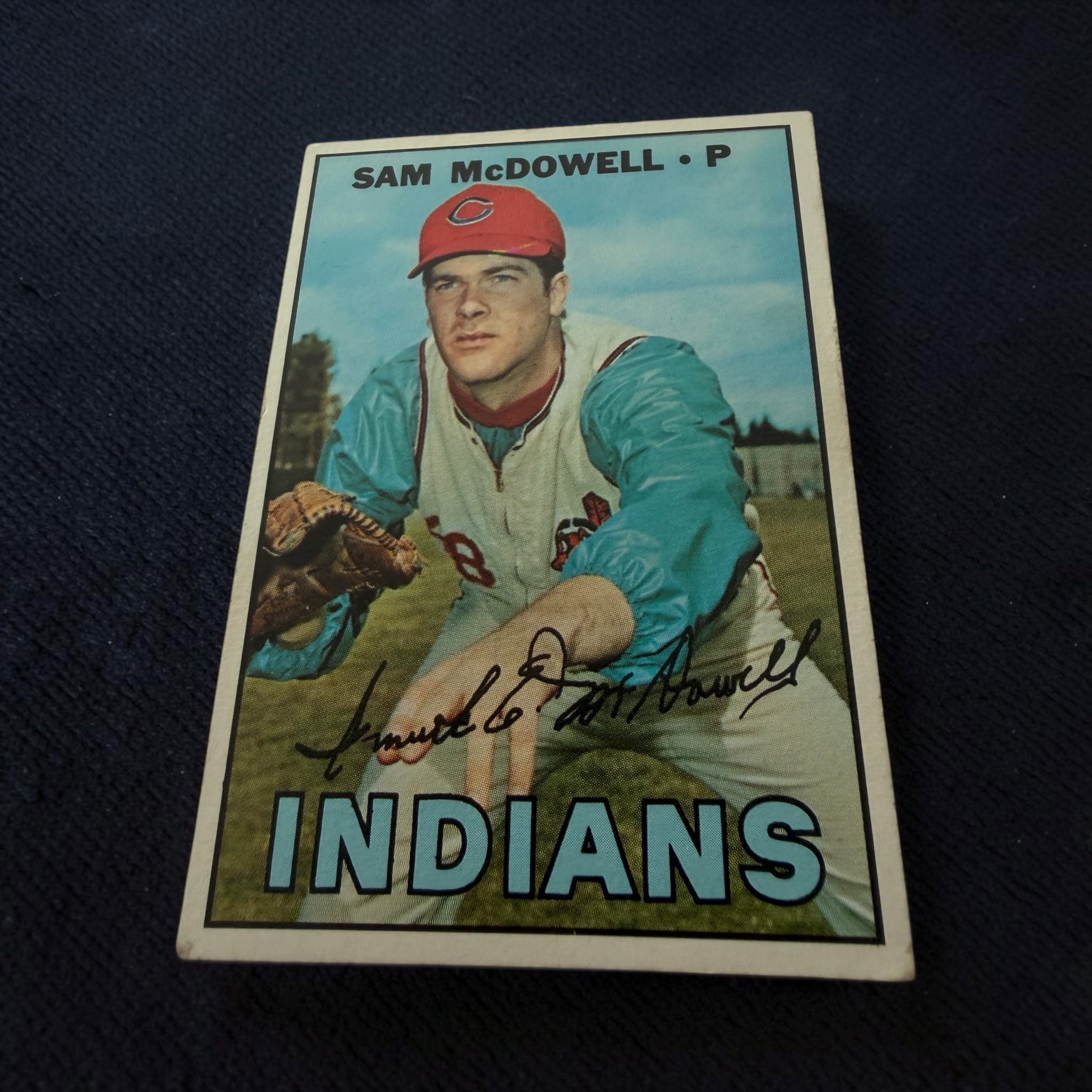 1967 Topps #295 Sam McDowell Cleveland Indians Vintage Baseball Card MLB Strikeout Leader
