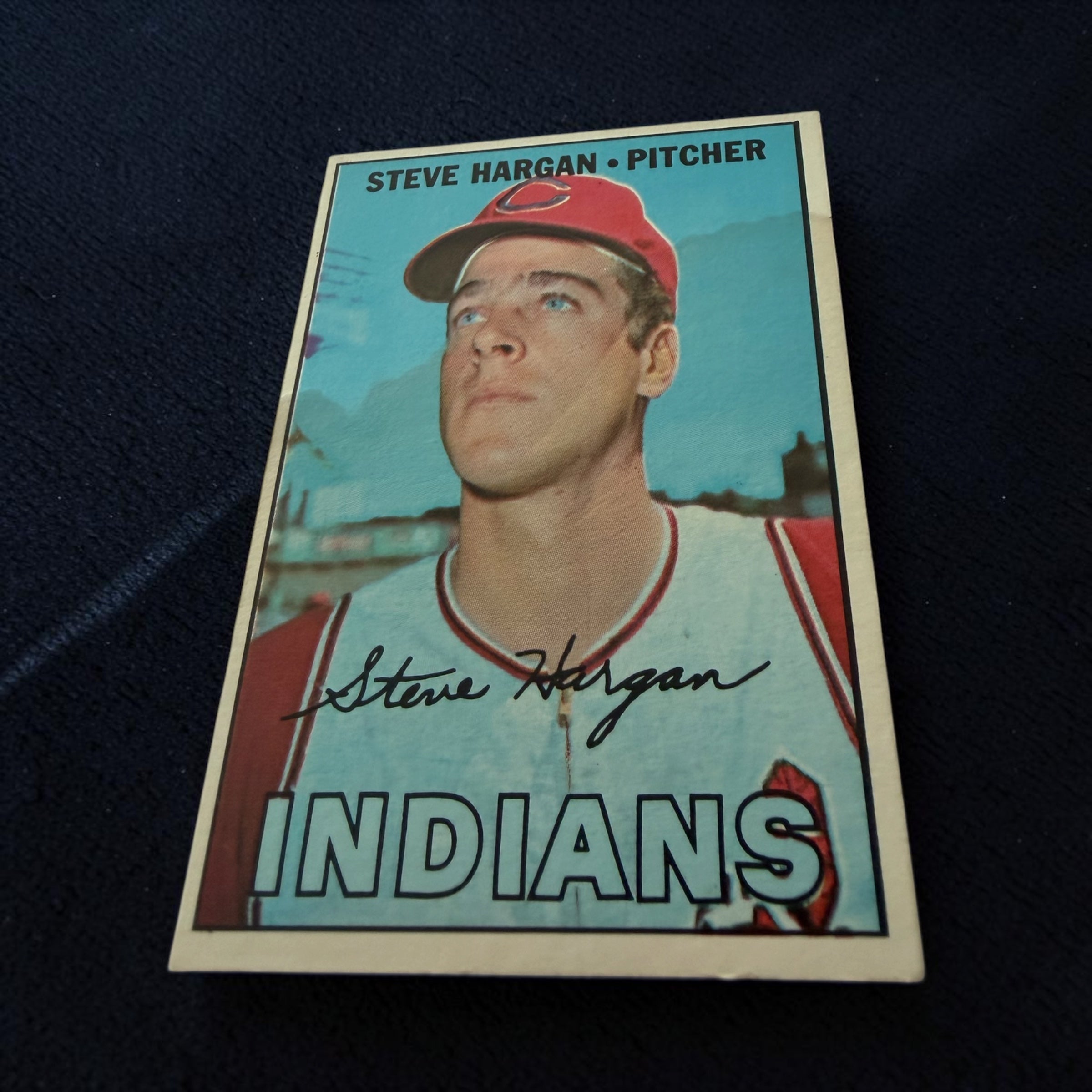 1967 Topps #440 Steve Hargan Cleveland Indians Vintage Baseball Card Right-Handed Pitcher