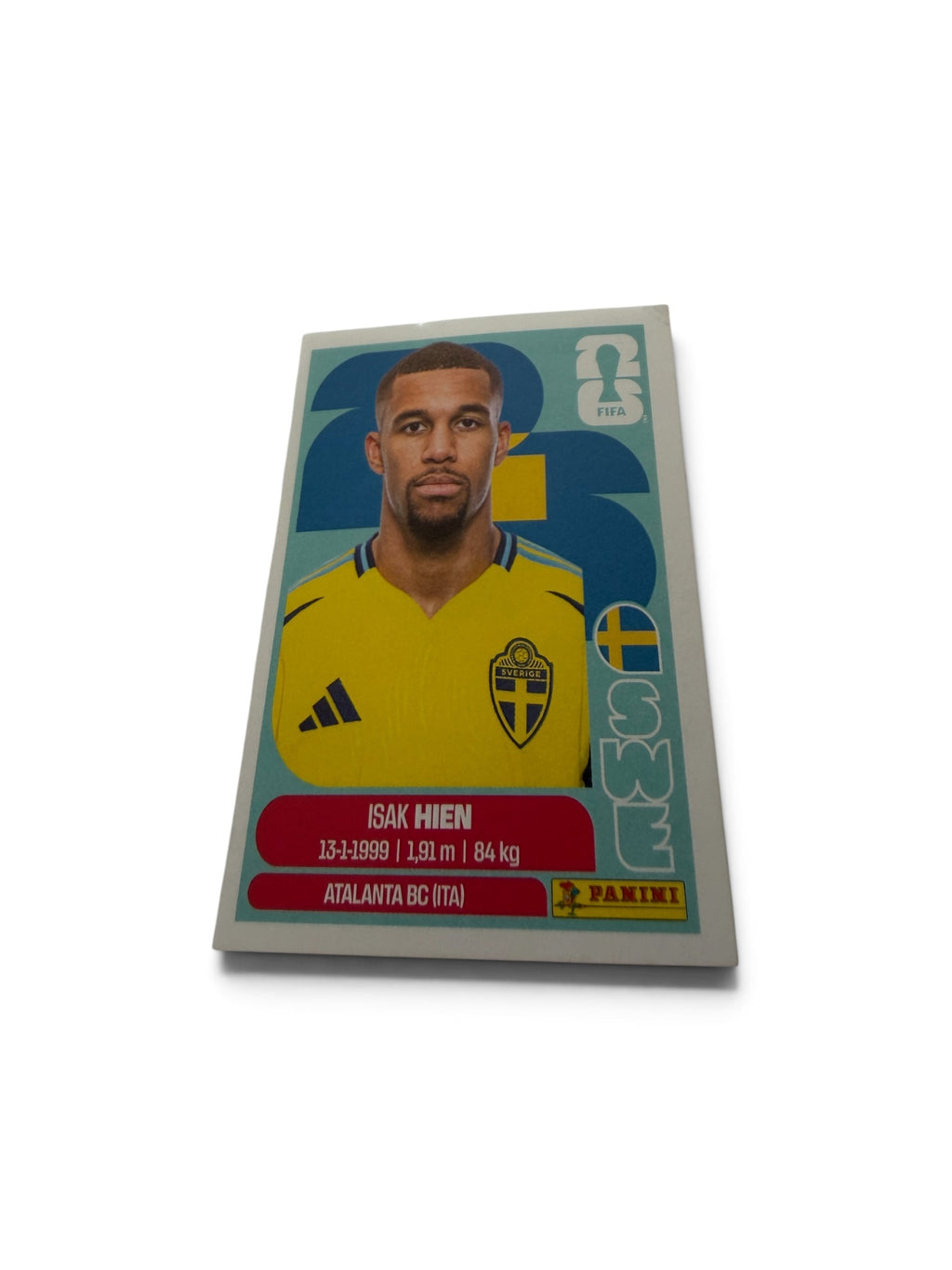 2026 Panini FIFA World Cup Isak Hien Sweden SWE3 Sticker | Atalanta BC