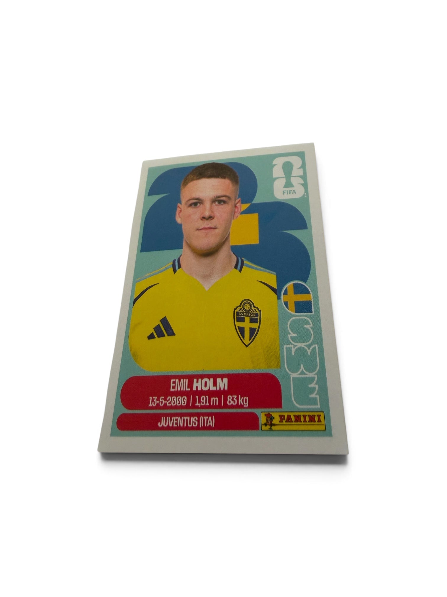 2026 Panini FIFA World Cup Emil Holm Sweden SWE5 Sticker | Juventus