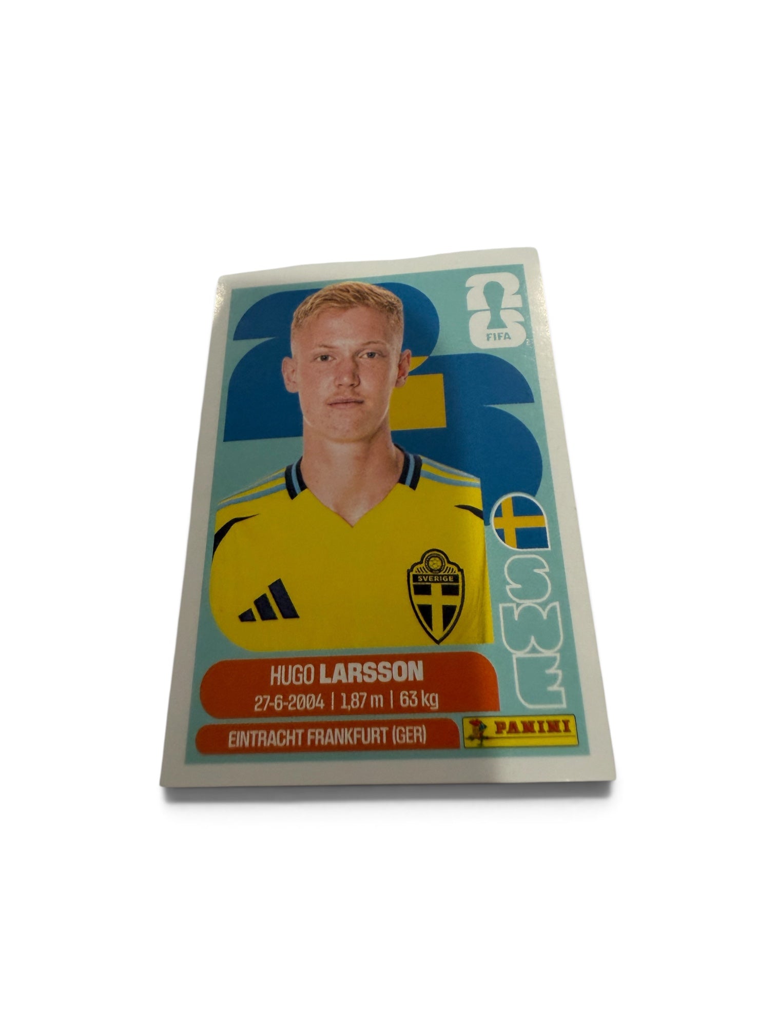 2026 Panini FIFA World Cup Hugo Larsson Sweden SWE9 Sticker | Eintracht Frankfurt