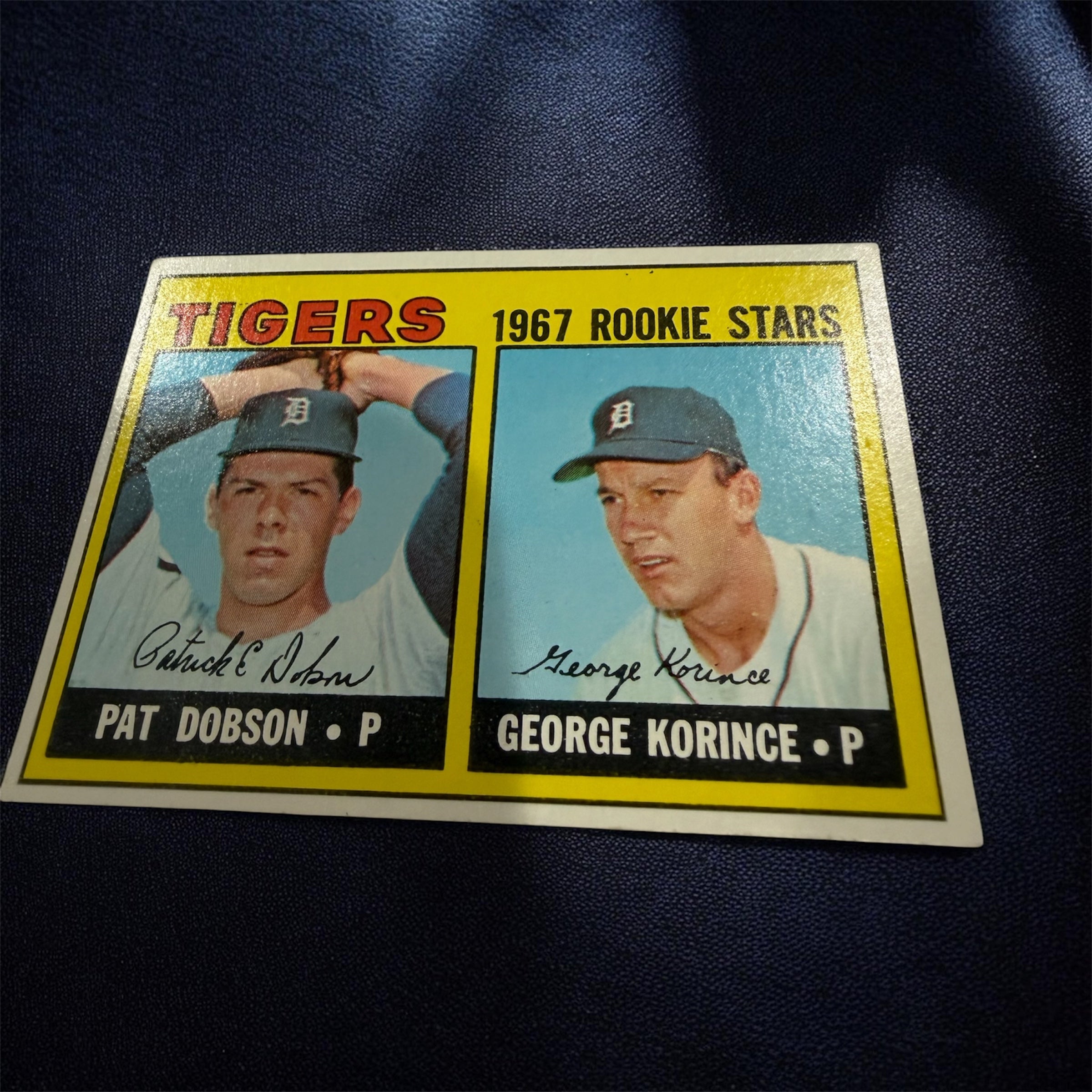 1967 Topps #526 Tigers Rookie Stars Pat Dobson George Korince Vintage Baseball Card