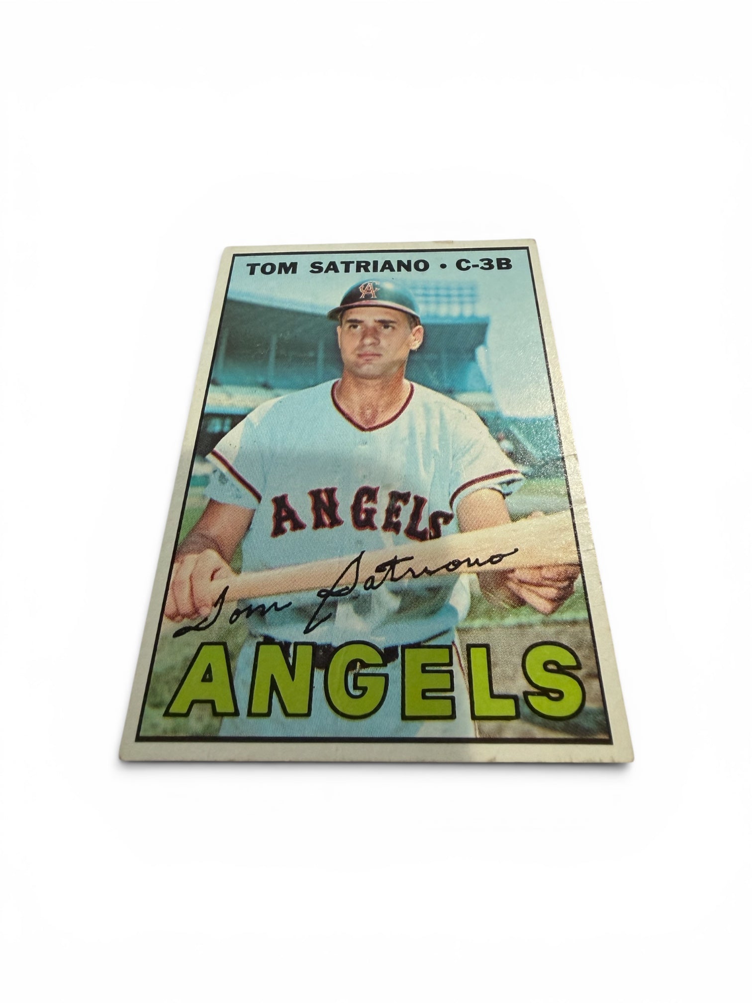 1967 Topps #343 Tom Satriano California Angels C-3B Vintage Baseball Card