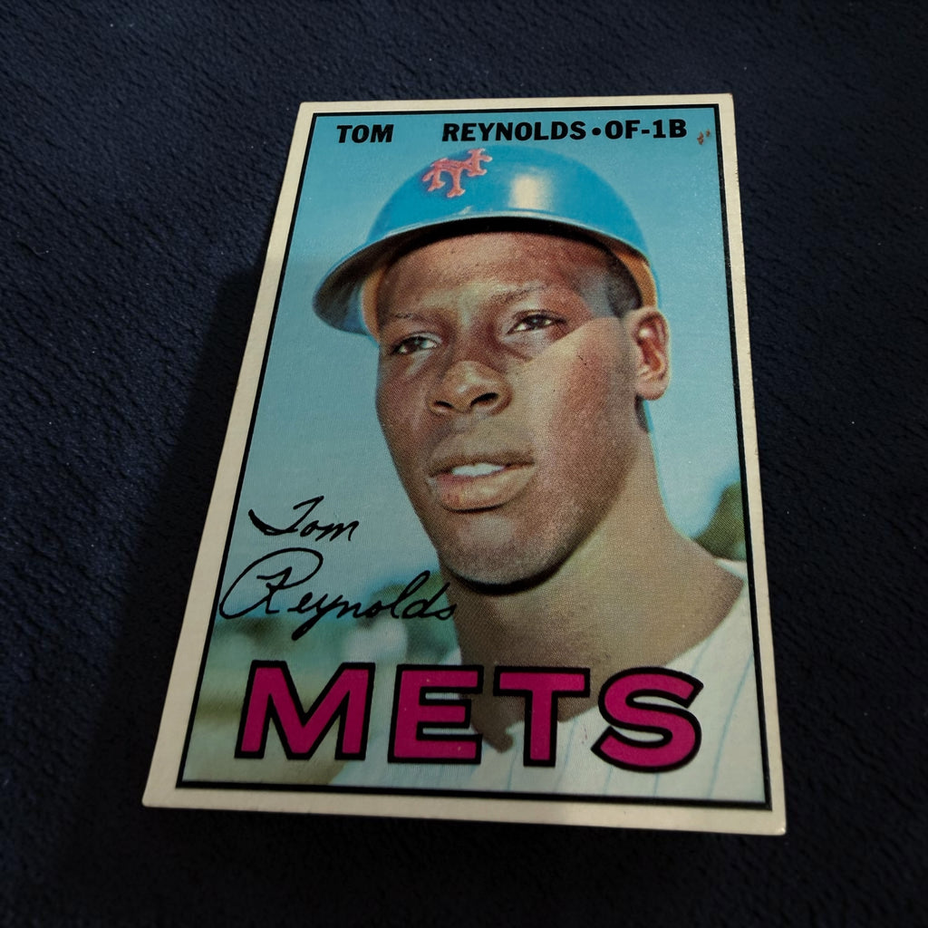 1967 Topps #487 Tommie Reynolds New York Mets Vintage Baseball Card OF/1B