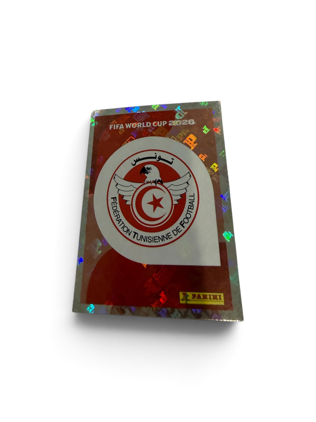 2026 Panini FIFA World Cup Tunisia Team Logo TUN1 Holographic Foil Parallel Sticker