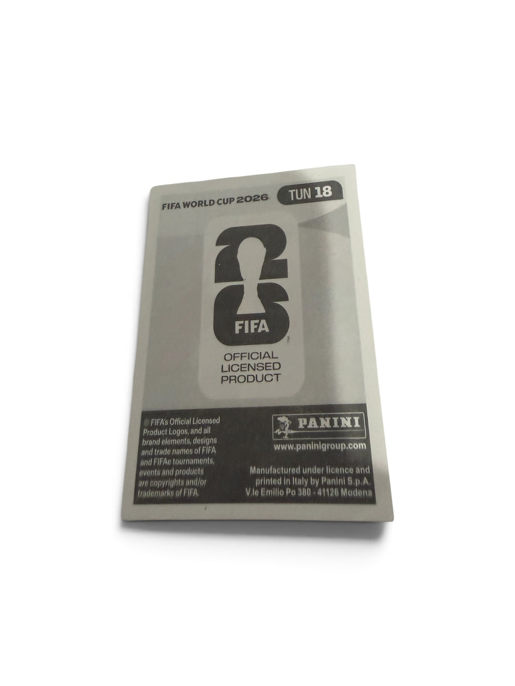 2026 Panini FIFA World Cup Sticker TUN18 Ismaël Gharbi Tunisia Official FIFA Sticker