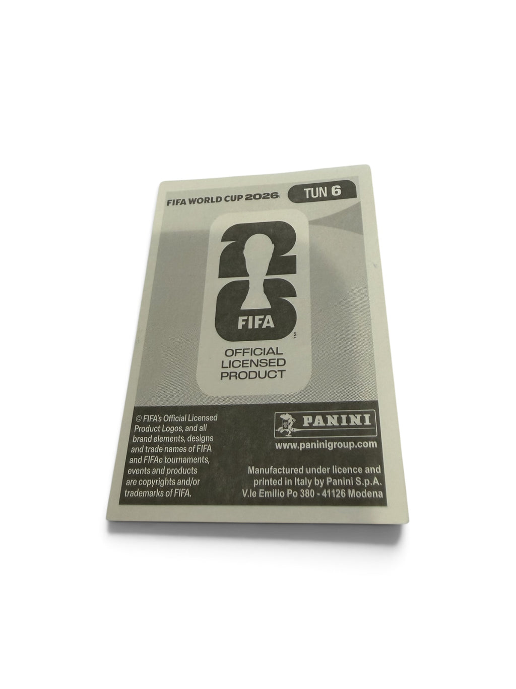 2026 Panini FIFA World Cup Yassine Meriah #TUN6 Tunisia Official Sticker – Espérance Sportive de Tunis – FIFA Licensed