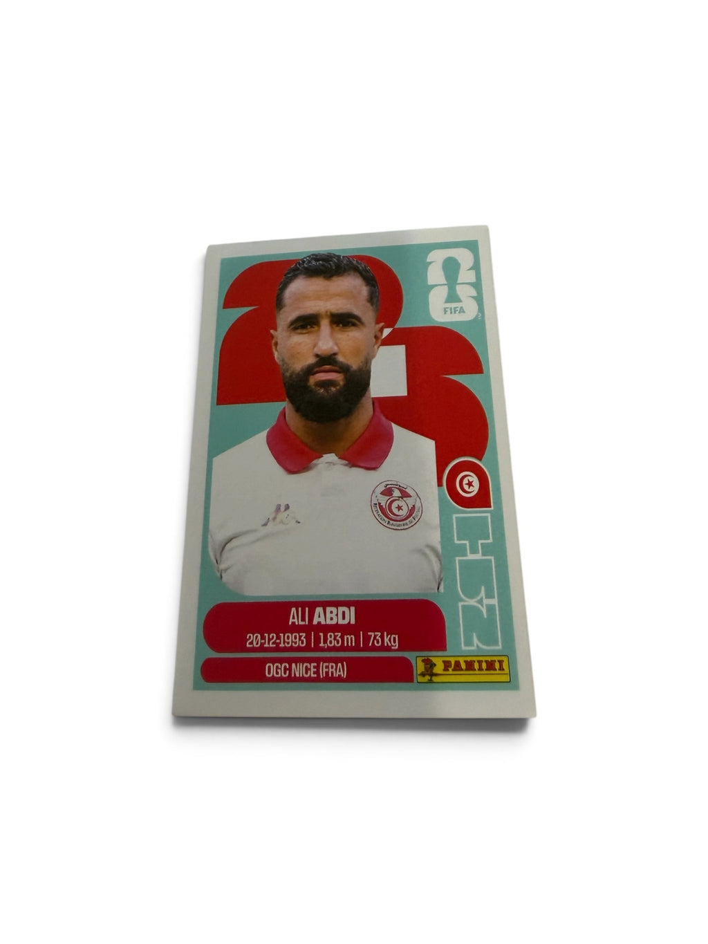 2026 Panini FIFA World Cup Ali Abdi #TUN7 Tunisia Official Sticker – OGC Nice – FIFA Licensed