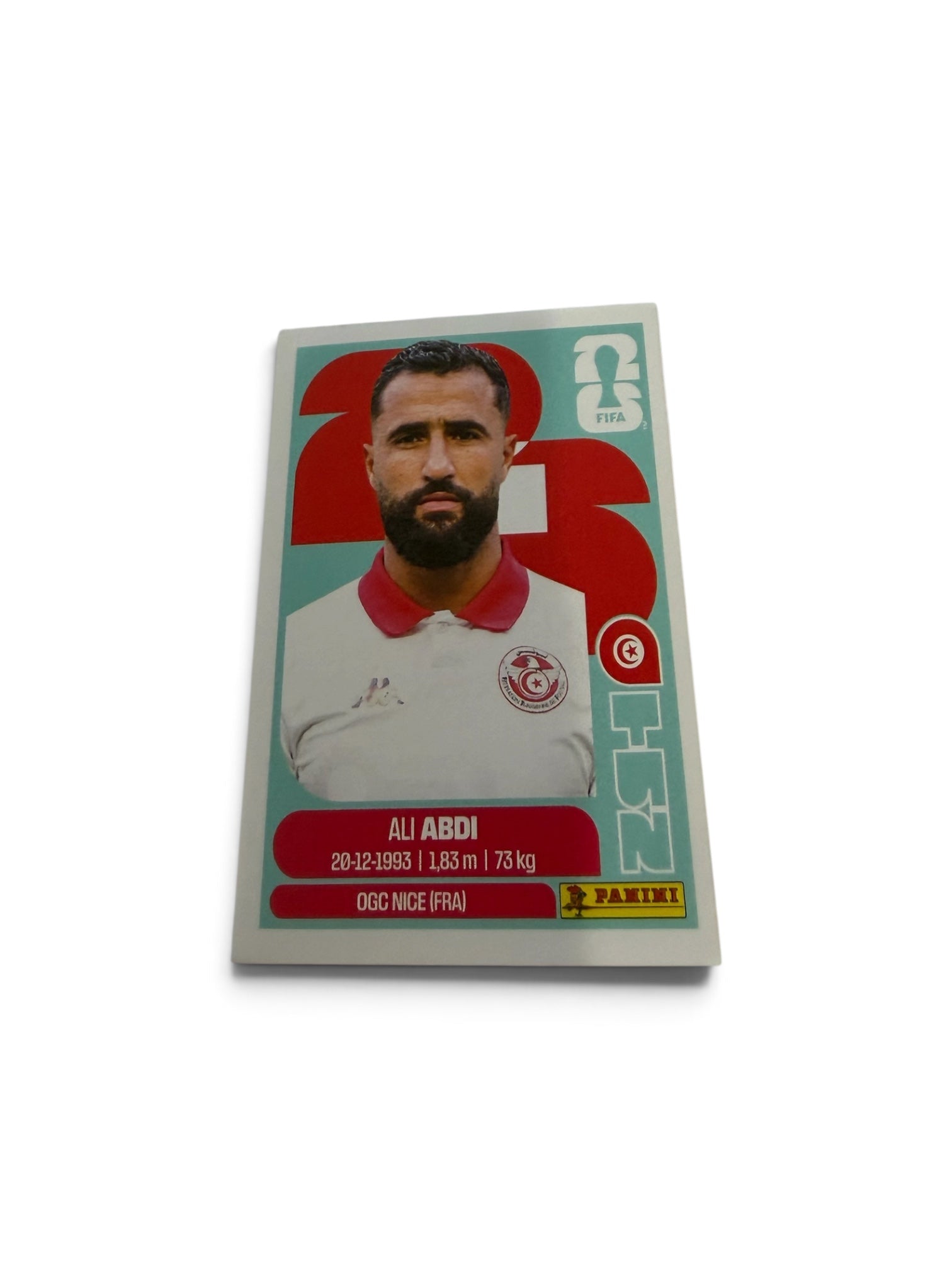 2026 Panini FIFA World Cup Ali Abdi #TUN7 Tunisia Official Sticker – OGC Nice – FIFA Licensed