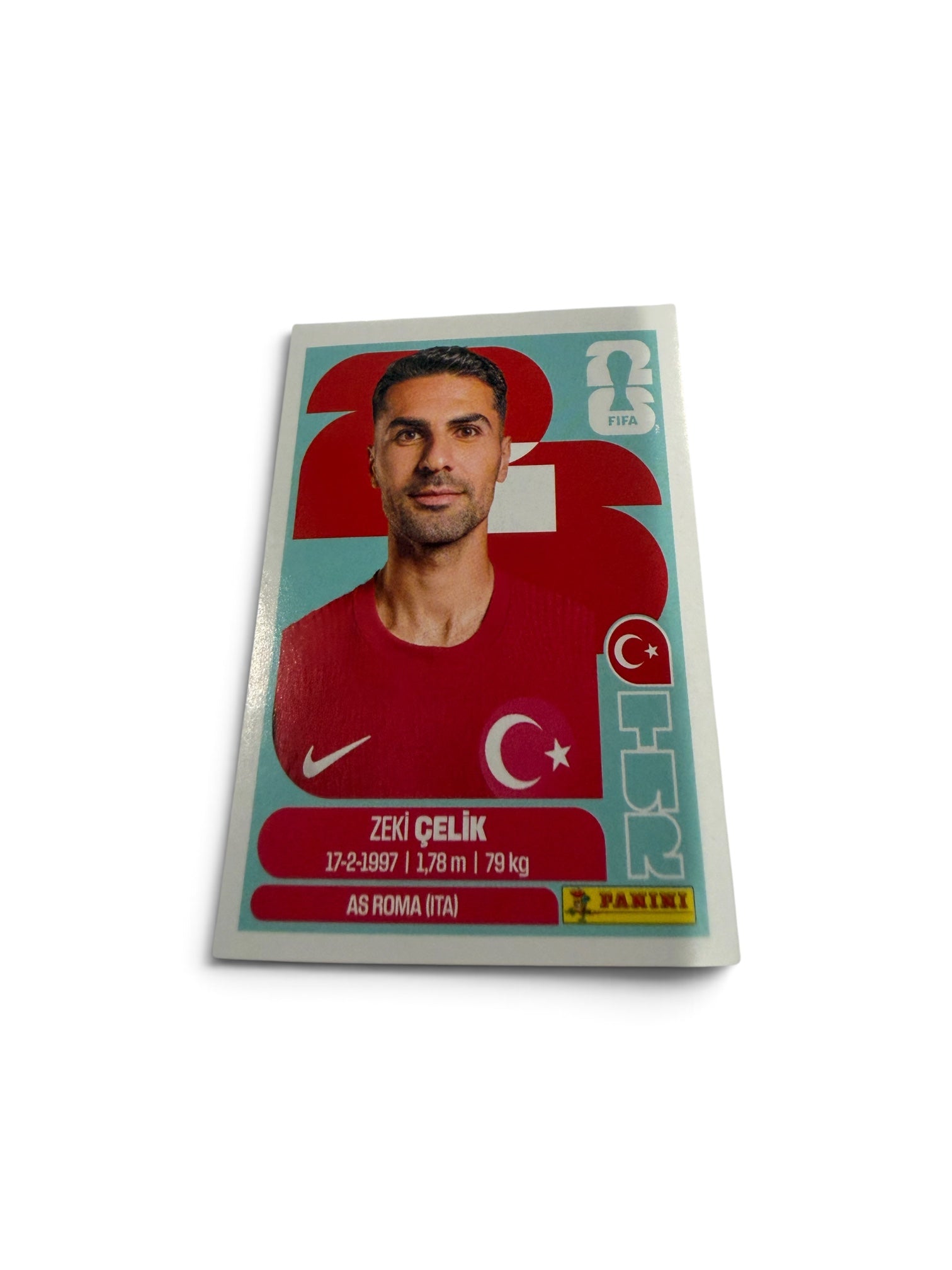 2026 Panini FIFA World Cup Zeki Çelik TUR 4 Türkiye Soccer Sticker