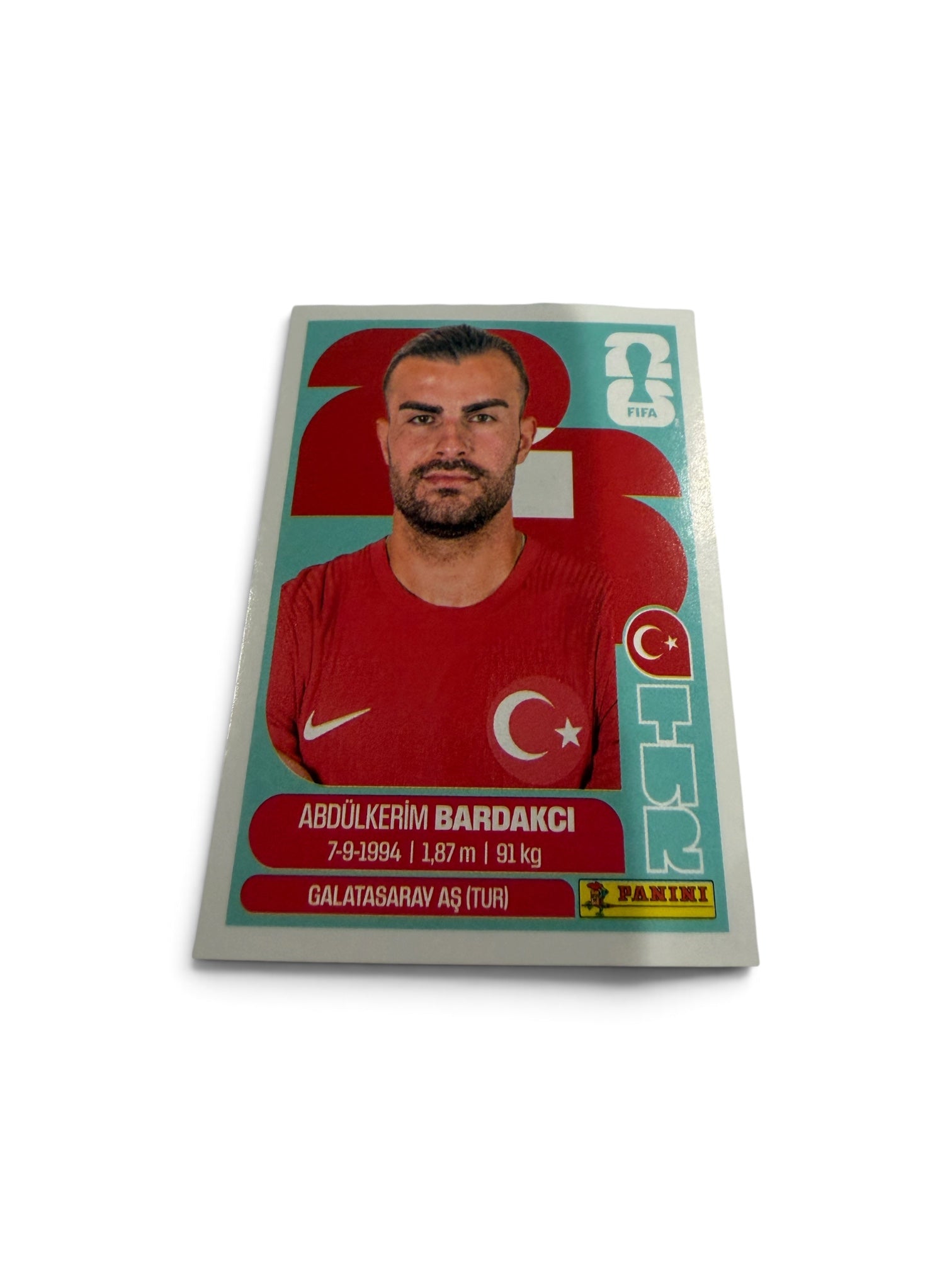 2026 Panini FIFA World Cup Abdülkerim Bardakcı TUR 5 Türkiye Soccer Sticker