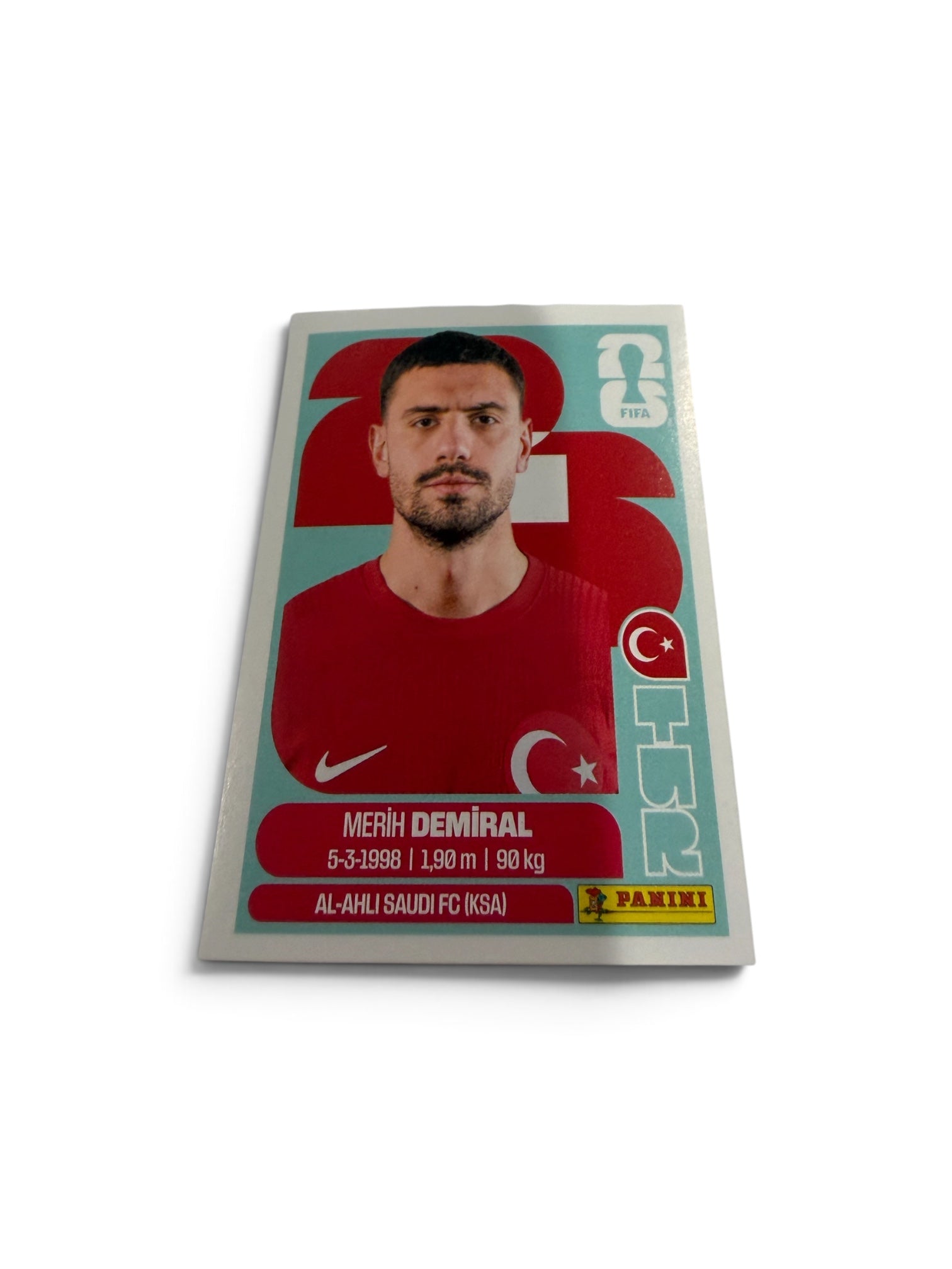 2026 Panini FIFA World Cup Merih Demiral TUR 7 Türkiye Turkey Soccer Sticker