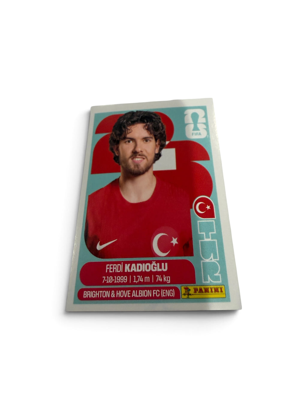 2026 Panini FIFA World Cup Ferdi Kadıoğlu TUR 8 Turkey Soccer Sticker