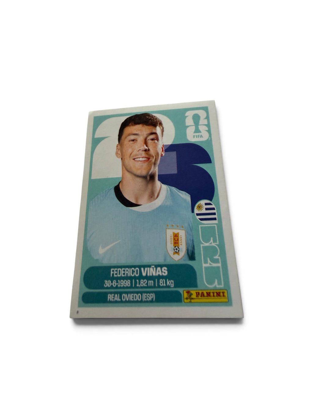 Federico Viñas #URU18 Uruguay | Official Panini FIFA World Cup 2026 Sticker | Real Oviedo | Near Mint