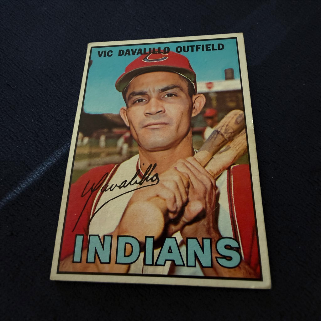 1967 Topps #69 Vic Davalillo Cleveland Indians Vintage Baseball Card Venezuelan Outfielder