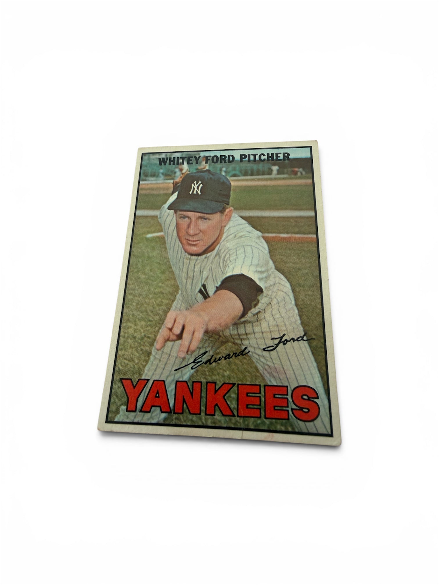 1967 Topps #5 Whitey Ford New York Yankees Vintage Baseball Card