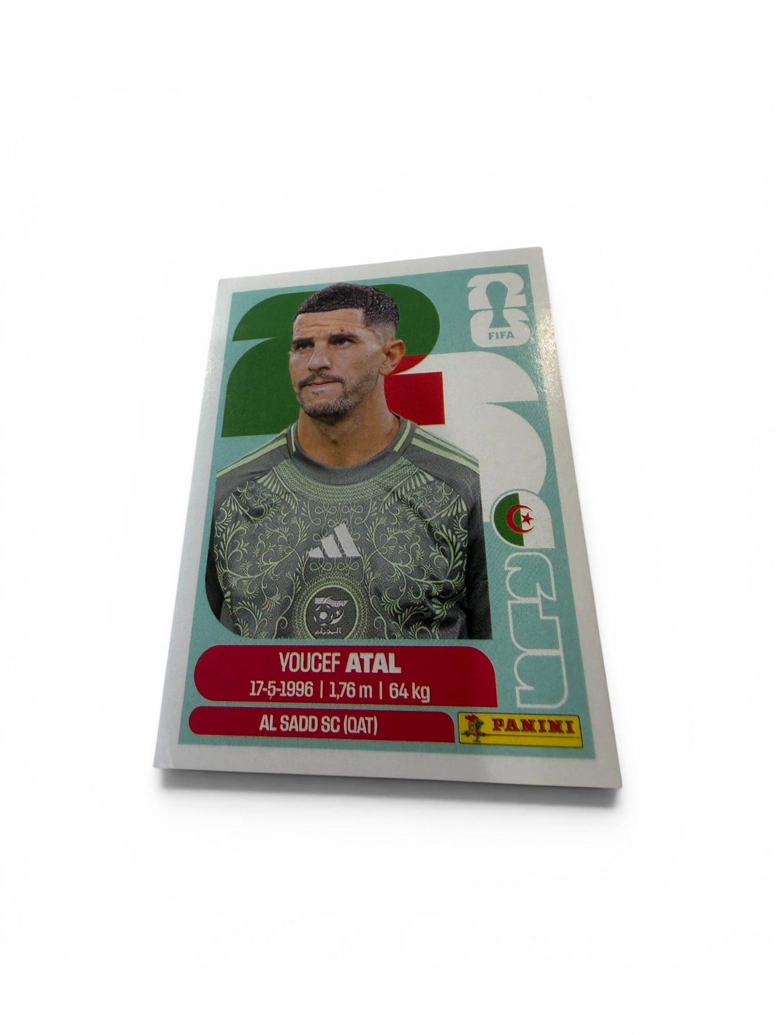 2026 Panini FIFA World Cup Youcef Atal ALG 4 Algeria Official Soccer Sticker