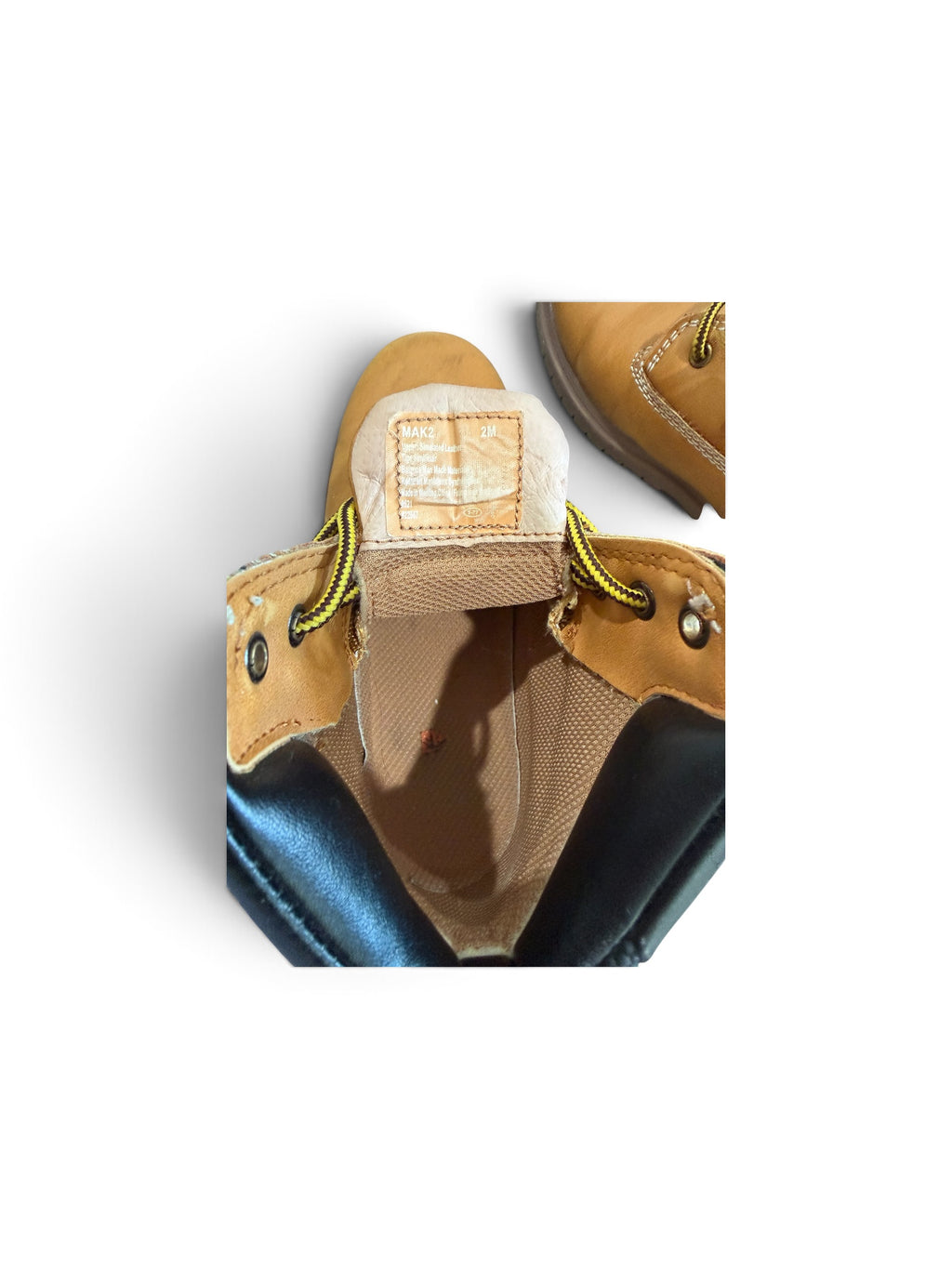 Boys Mak2 Thinsulate Insulated Wheat Lace-Up Work Boots – Size 2M
