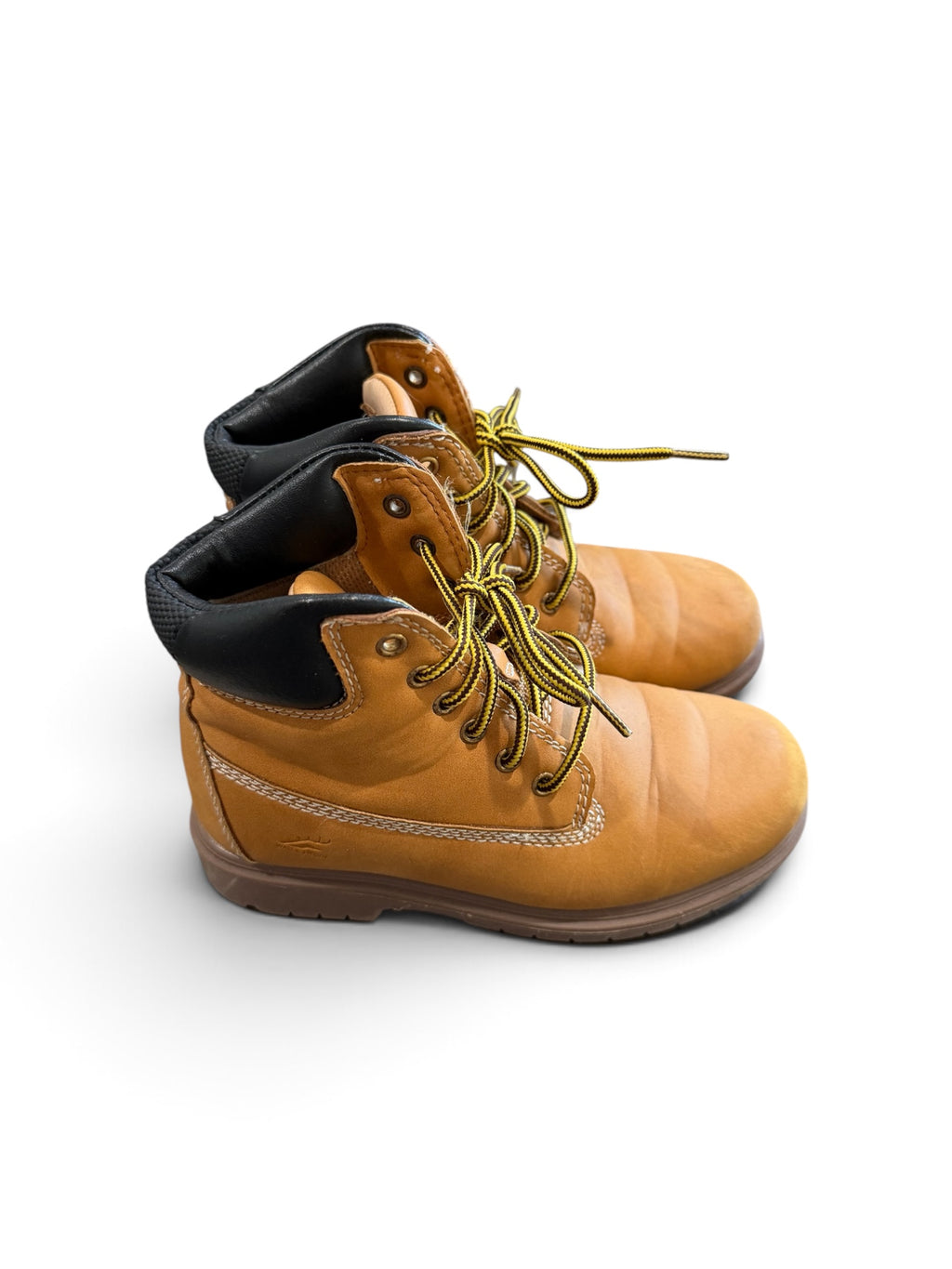 Boys Mak2 Thinsulate Insulated Wheat Lace-Up Work Boots – Size 2M