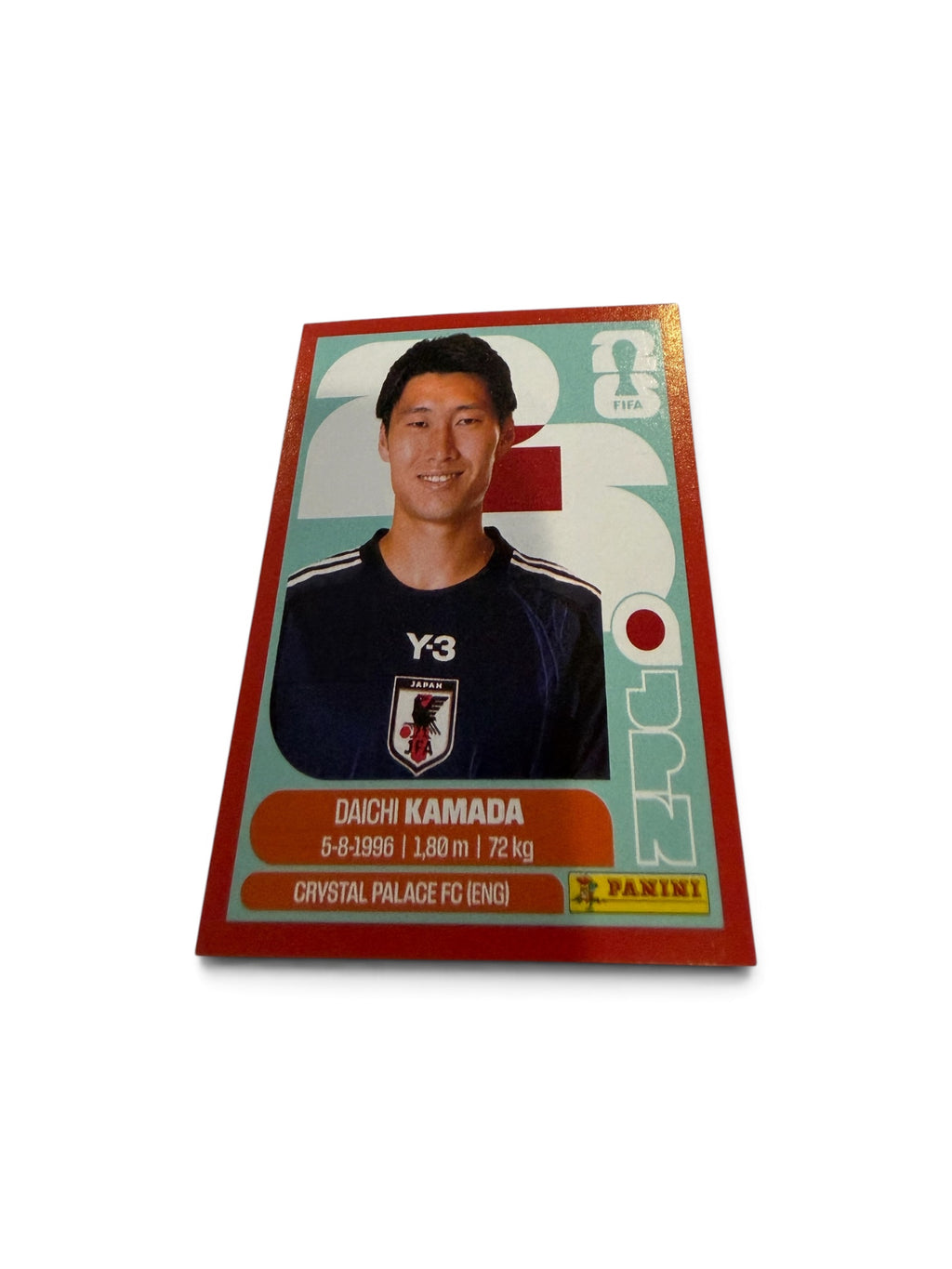 2026 Panini FIFA World Cup Daichi Kamada Red Border Parallel JPN11 Japan Sticker | Crystal Palace FC